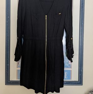 Casual Black Guess Dress Utility Zip EUC